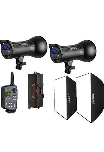 2 GODOX DS400II with stand